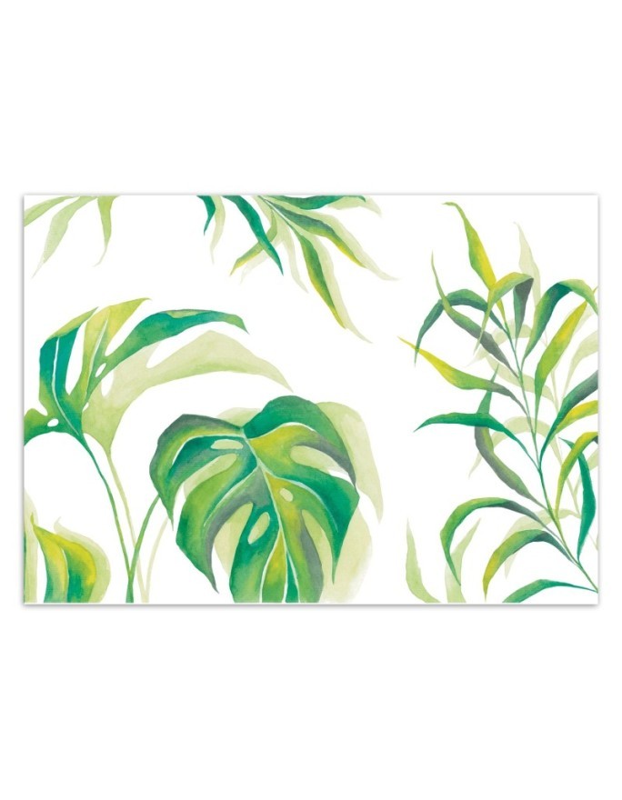 Exotic wall mural - Monstera leaves | FEEBY
