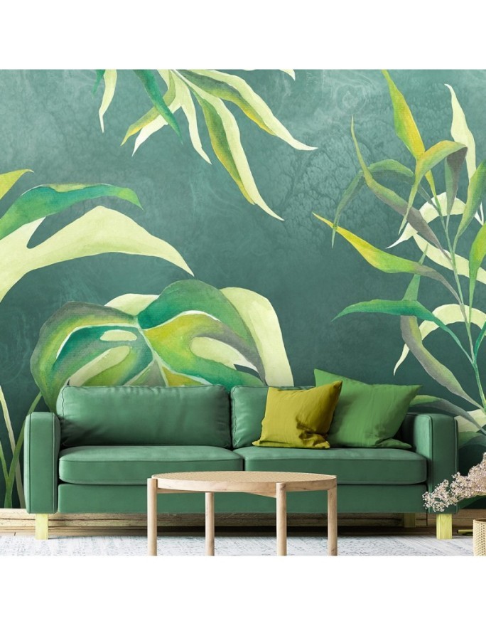 Exotic wall murals - Monstera leaves | FEEBY