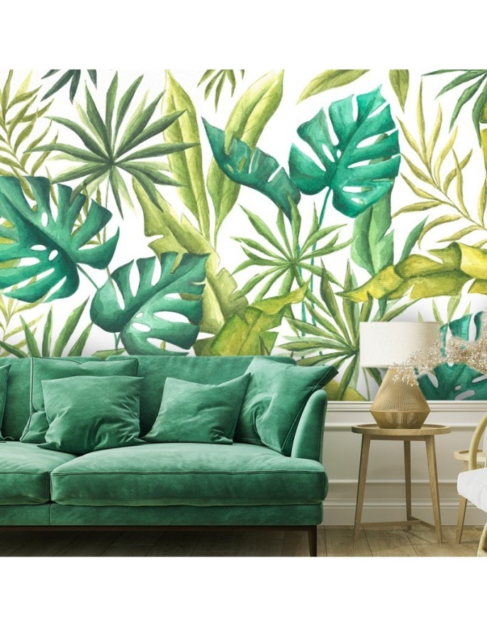 Exotic wall murals - Monstera leaves | FEEBY