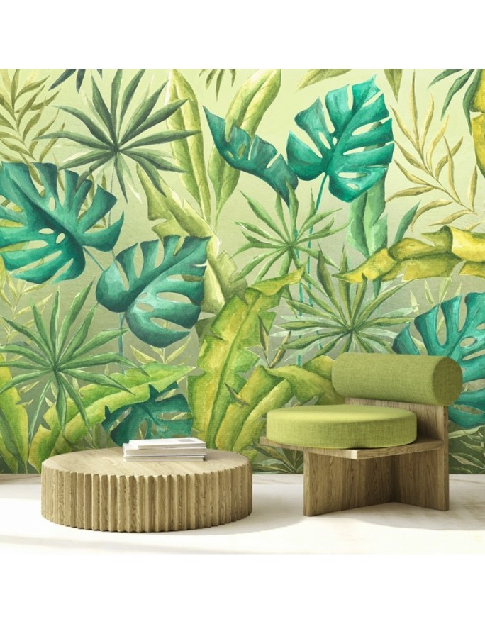 Exotic wall murals - Monstera leaves | FEEBY