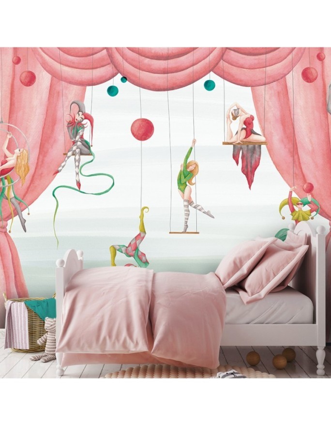 Wall mural - Circus acrobats for kids | FEEBY