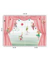 Wall mural - Circus acrobats for kids | FEEBY