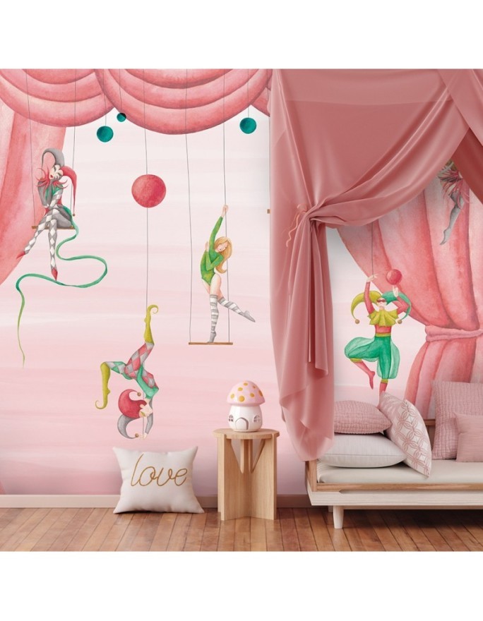 Wall mural - Circus acrobats for kids | FEEBY