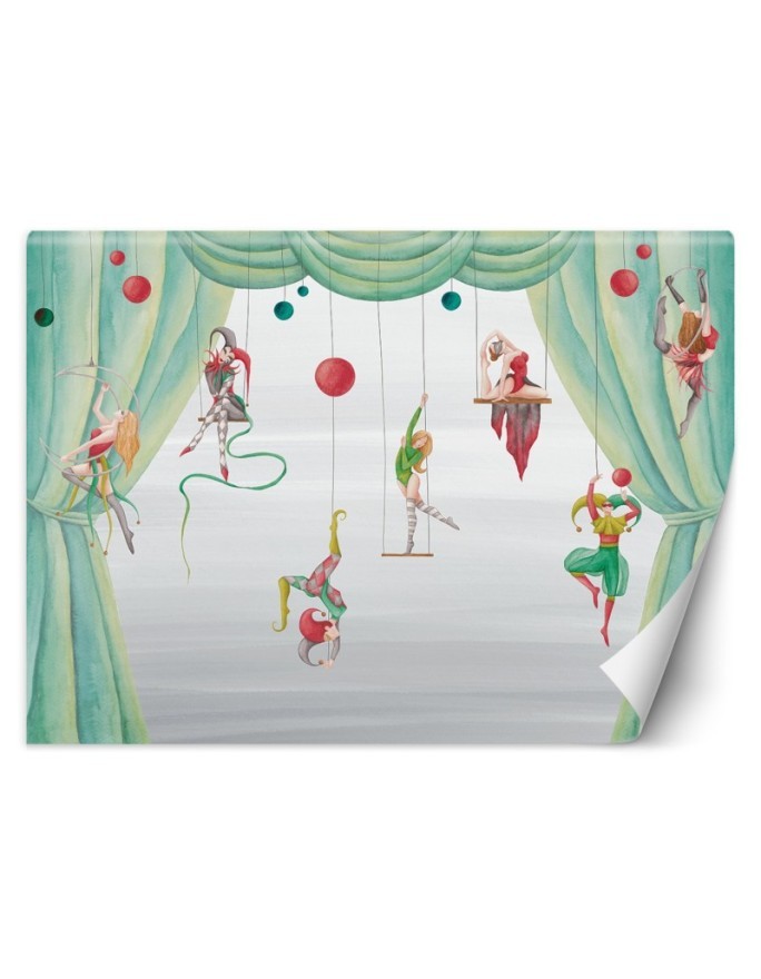 Wall mural - Circus acrobats for kids | FEEBY