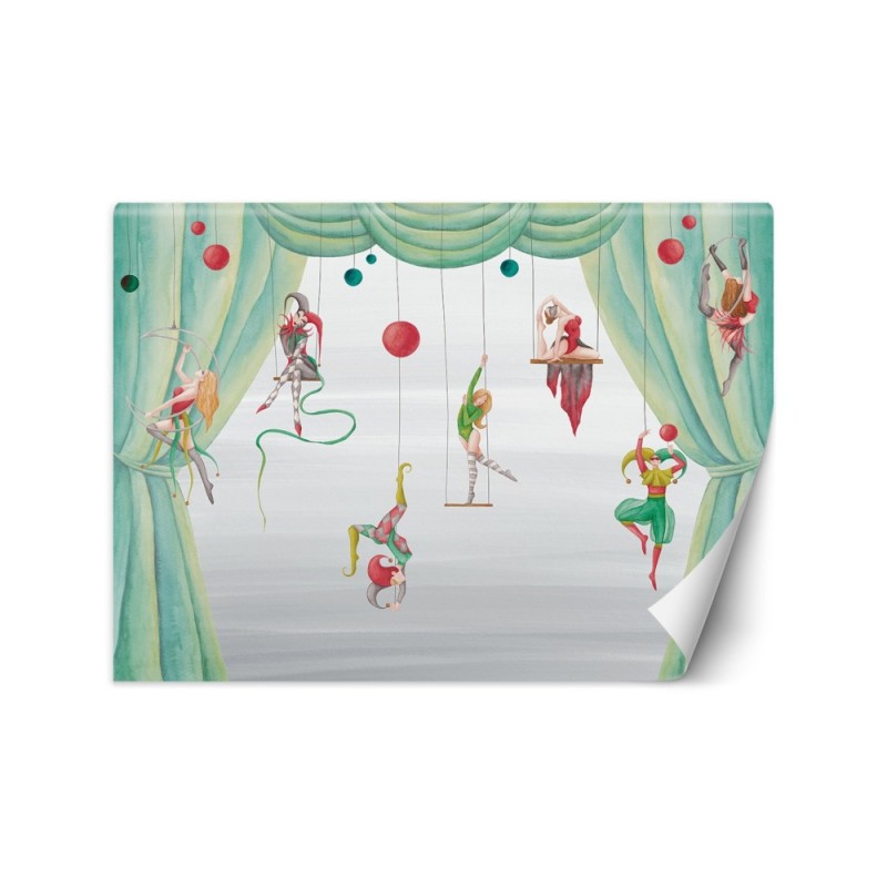 Wall mural - Circus acrobats for kids | FEEBY