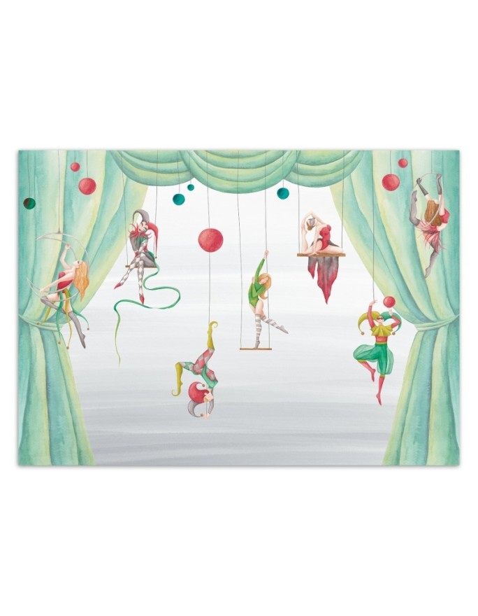Wall mural - Circus acrobats for kids | FEEBY