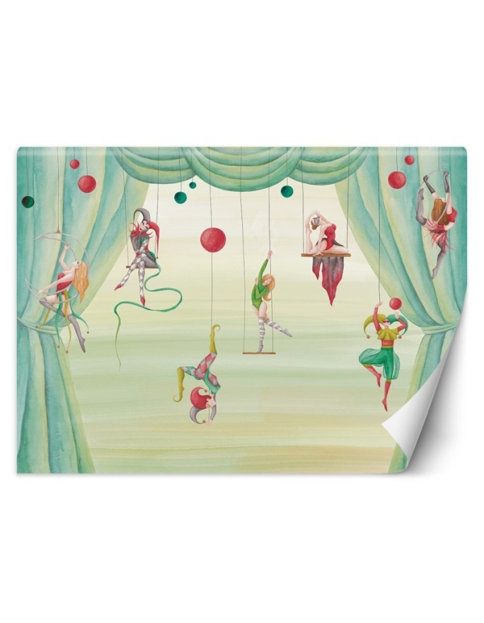 Wall mural - Circus acrobats for kids | FEEBY