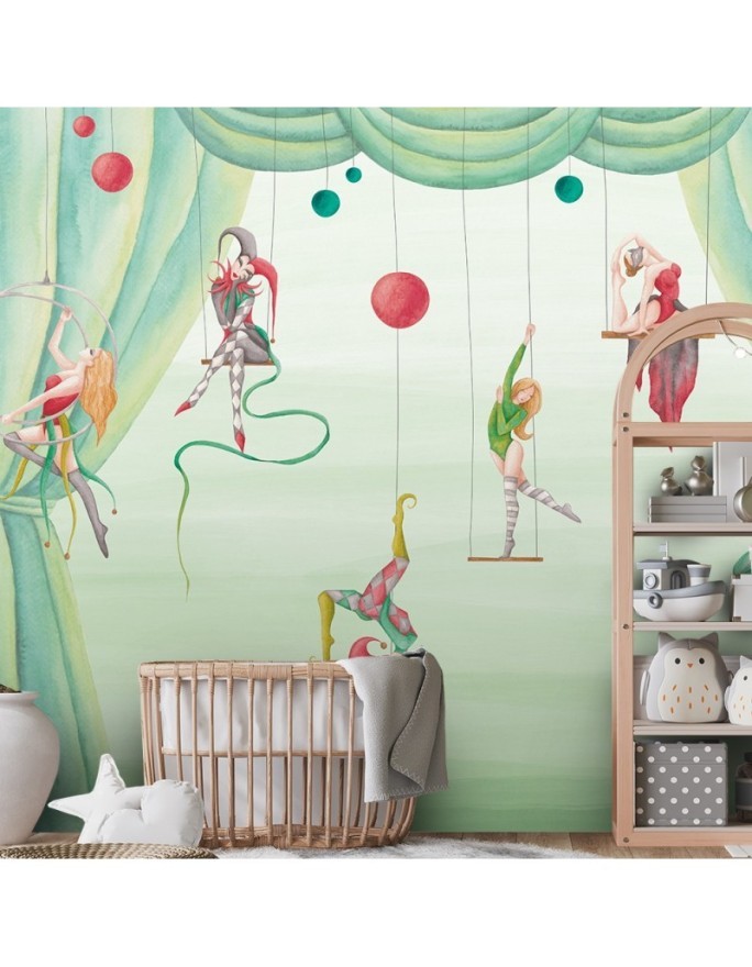 Wall mural - Circus acrobats for children | FEEBY