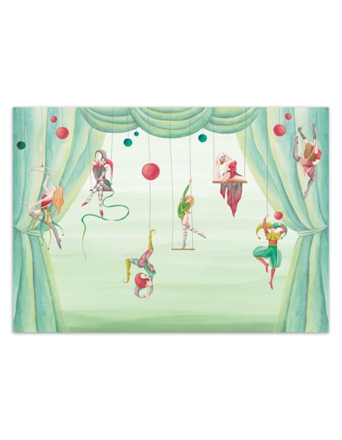 Wall mural - Circus acrobats for children | FEEBY