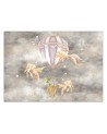 Children's room wall mural - Balloon fish house | FEEBY