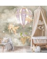 Children's room Wallpaper - Balloon fish house | FEEBY