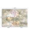 Children's room Wallpaper - Balloon fish house | FEEBY