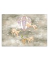Children's room Wallpaper - Balloon fish house | FEEBY