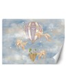 Children's room mural - Balloon fish house | FEEBY