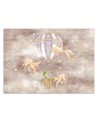 Children's room mural - Balloon fish house | FEEBY