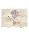 Children's room mural - Balloon fish house | FEEBY