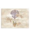 Children's room mural - Balloon fish house | FEEBY