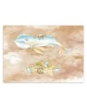 Children's Wallpaper - Flying whale and ship | FEEBY
