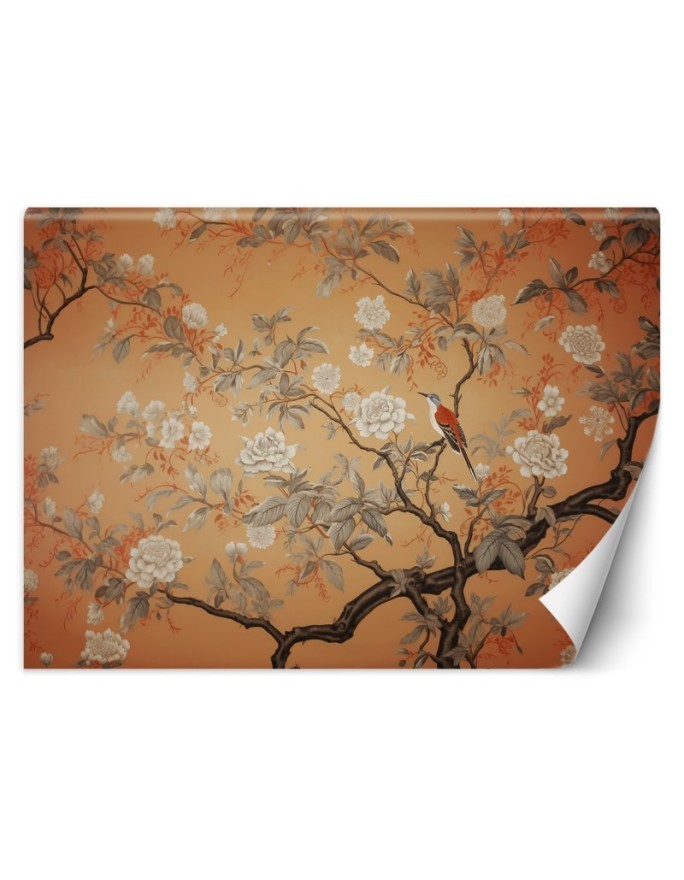 Oriental Wallpaper - Bird Tree Chinoiserie | FEEBY