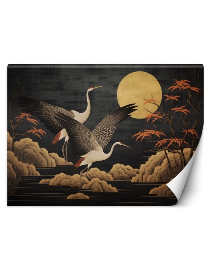 Peacocks against the moon - Peacocks against the moon | FEEBY