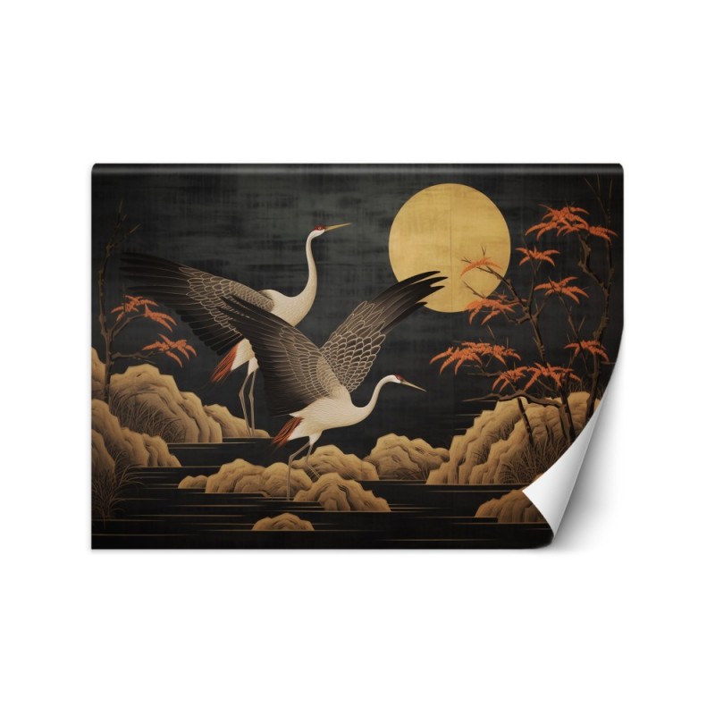 Peacocks against the moon - Peacocks against the moon | FEEBY
