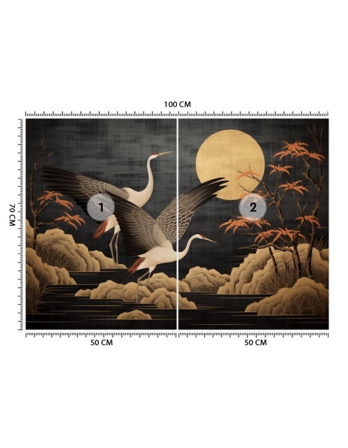 Peacocks against the moon - Peacocks against the moon | FEEBY