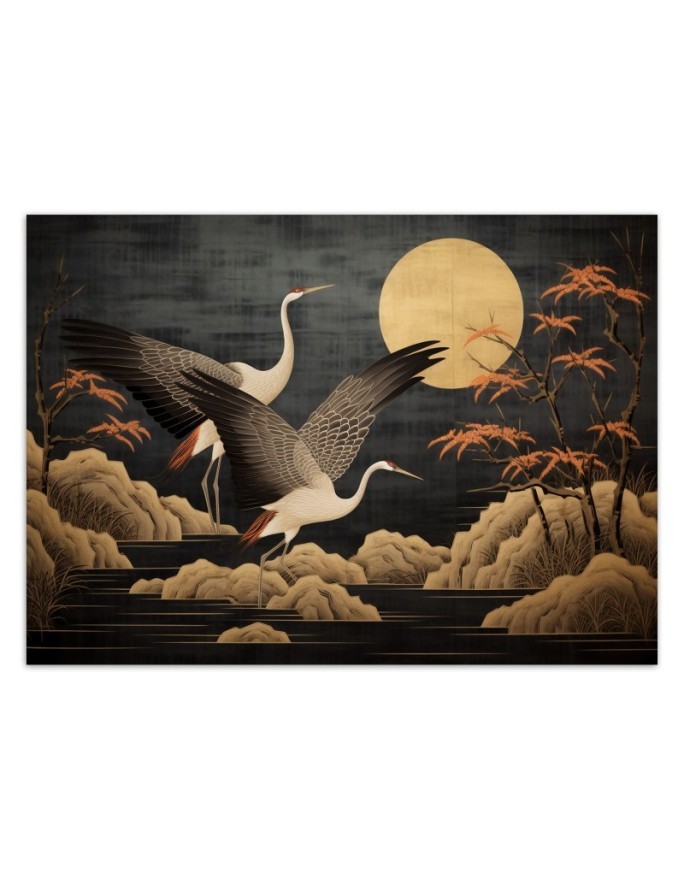Peacocks against the moon - Peacocks against the moon | FEEBY