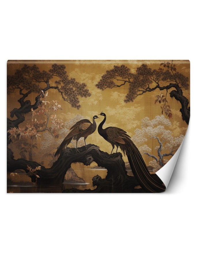 Photo wall mural - Peacock Bonsai Tree | FEEBY