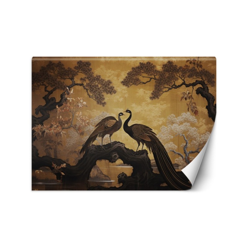 Photo wall mural - Peacock Bonsai Tree | FEEBY