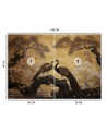 Photo wall mural - Peacock Bonsai Tree | FEEBY