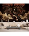 Photo wallpaper for living room - Peacock Animal Tree | FEEBY