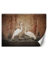 Photo wallpaper for living room - Cranes Birds Oriental | FEEBY