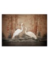 Photo wallpaper for living room - Cranes Birds Oriental | FEEBY