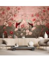 Wall mural - Flowers and birds Chinoiserie | FEEBY