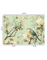 Oriental wall mural - Birds Flowers Chinoiserie | FEEBY