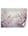 Stylish wall mural - Shabby Chic birds and flowers | FEEBY