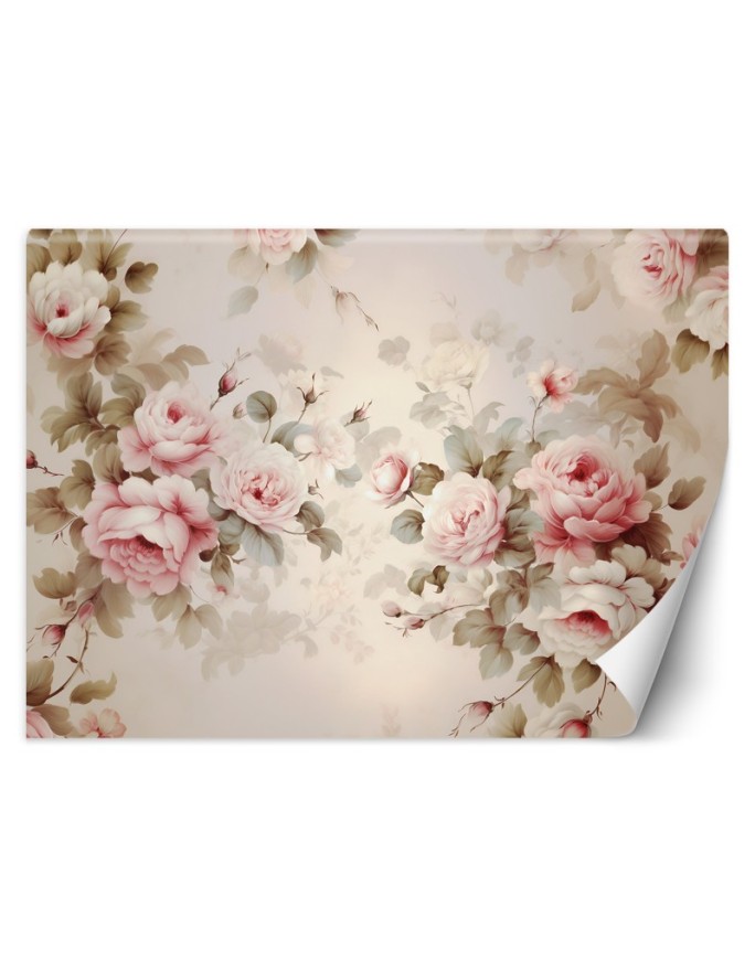 Wall mural Shabby Chic roses