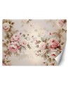 Photo wallpaper for living room - Shabby Chic roses | FEEBY