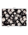 Photo wallpaper for living room - Black and white flowers | FEEBY