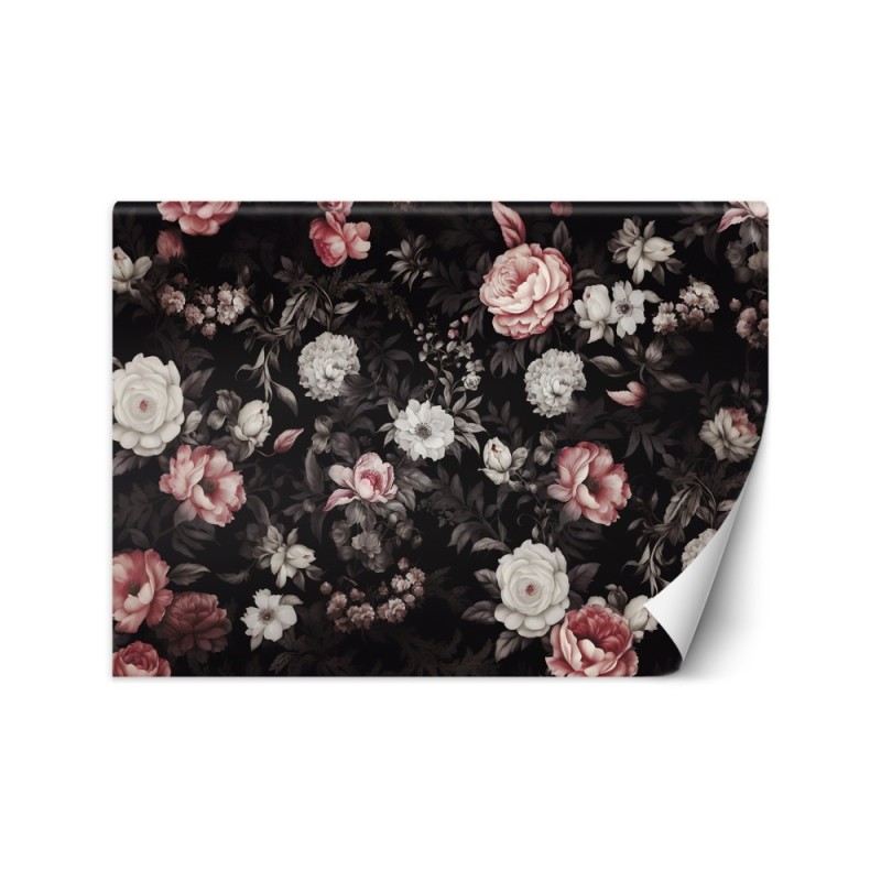 Photo wallpaper for living room - Peony Roses Flowers | FEEBY