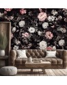 Photo wallpaper for living room - Peony Roses Flowers | FEEBY