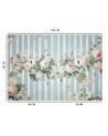 Wall mural shabby chic - White vintage flowers | FEEBY