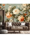 Wall mural shabby chic - Roses flower bouquet | FEEBY