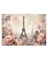 Paris photo wall mural - Shabby Chic Eiffel Tower | FEEBY