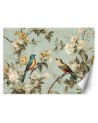 Photo wallpaper for living room - Bird on a branch | FEEBY