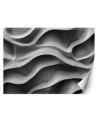 Space enlarging wall mural - 3D concrete waves | FEEBY