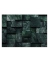 Spatial wall mural - Green shapes abstract 3D | FEEBY