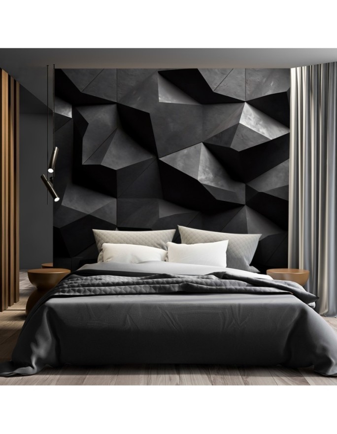 Photo wallpaper for living room - Abstract geometric shapes | FEEBY