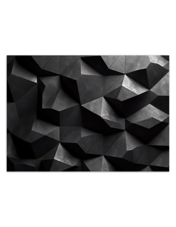 Photo wallpaper for living room - Abstract geometric shapes | FEEBY