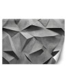 Photo wallpaper for bedroom - Abstract gray shapes 3D | FEEBY
